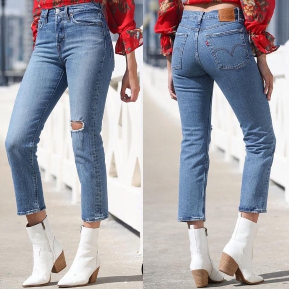 Levi's Premium Wedgie Straight High Rise Jeans NWT